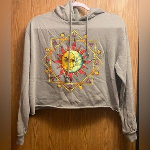 Cropped celestial sweater